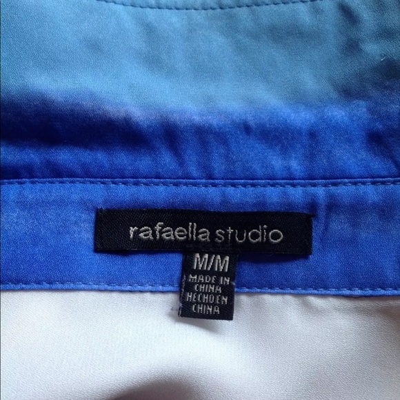 Rafaella Studio Women Shirt M Watercolor Designer - Picture 7 of 8